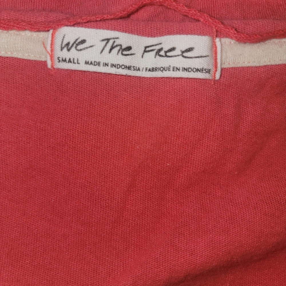 We The Free By Free People Colorblock Top Size S Camelia Combo - Picture 6 of 10